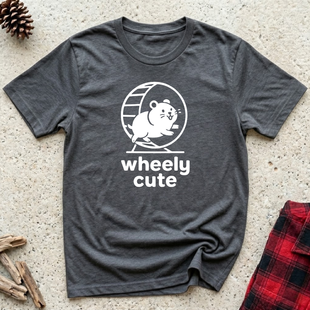 Wheely Cute T-Shirt | Funny Hamster Lover Tee | Hamster Mom Dad Wheel Gift