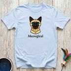 Meowgical T-Shirt | Funny Siamese Cat Lover Tee | Geometric Cat Mom Gift