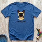Meowgical T-Shirt | Funny Siamese Cat Lover Tee | Geometric Cat Mom Gift