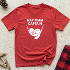 Nap Team Captain T-Shirt | Funny Pet Lover Nap Tee | Otter Mom Otter Dad Lazy Day Gift