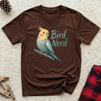 Bird Nerd T-Shirt | Cute Cockatiel Lover Tee | Bird Owner Cockatiel Mom Gift