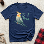 Bird Nerd T-Shirt | Cute Cockatiel Lover Tee | Bird Owner Cockatiel Mom Gift