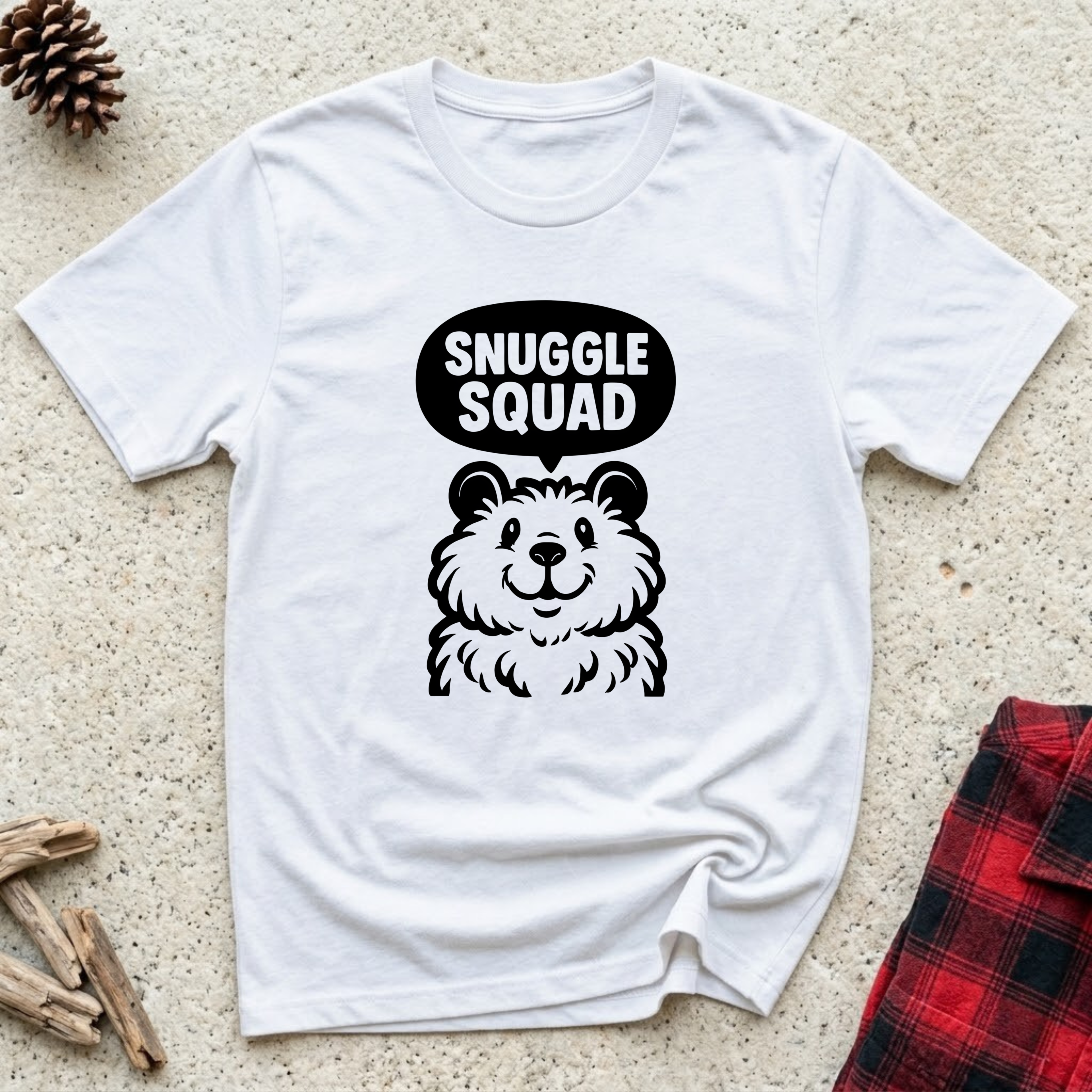 Snuggle Squad T-Shirt | Funny Fluffy Dog Lover Tee | Dog Mom Pomeranian Gift
