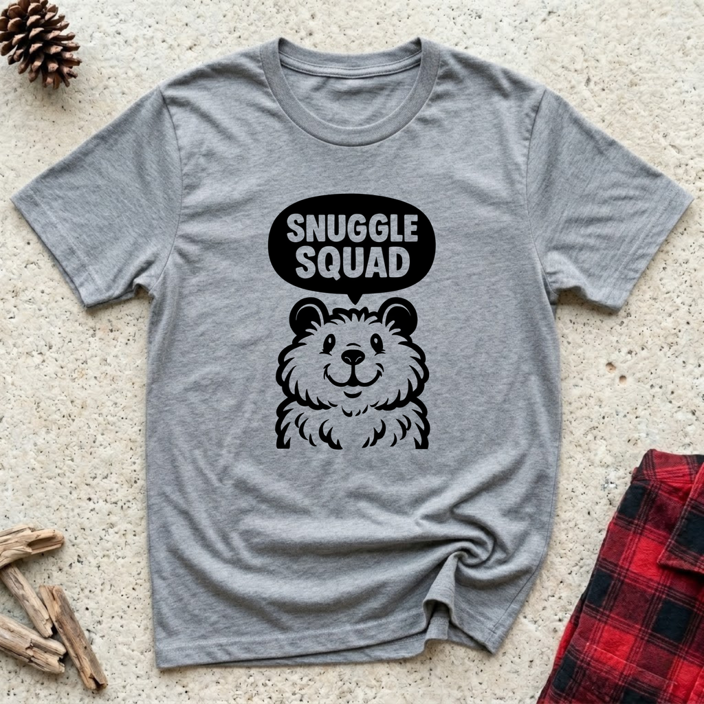 Snuggle Squad T-Shirt | Funny Fluffy Dog Lover Tee | Dog Mom Pomeranian Gift