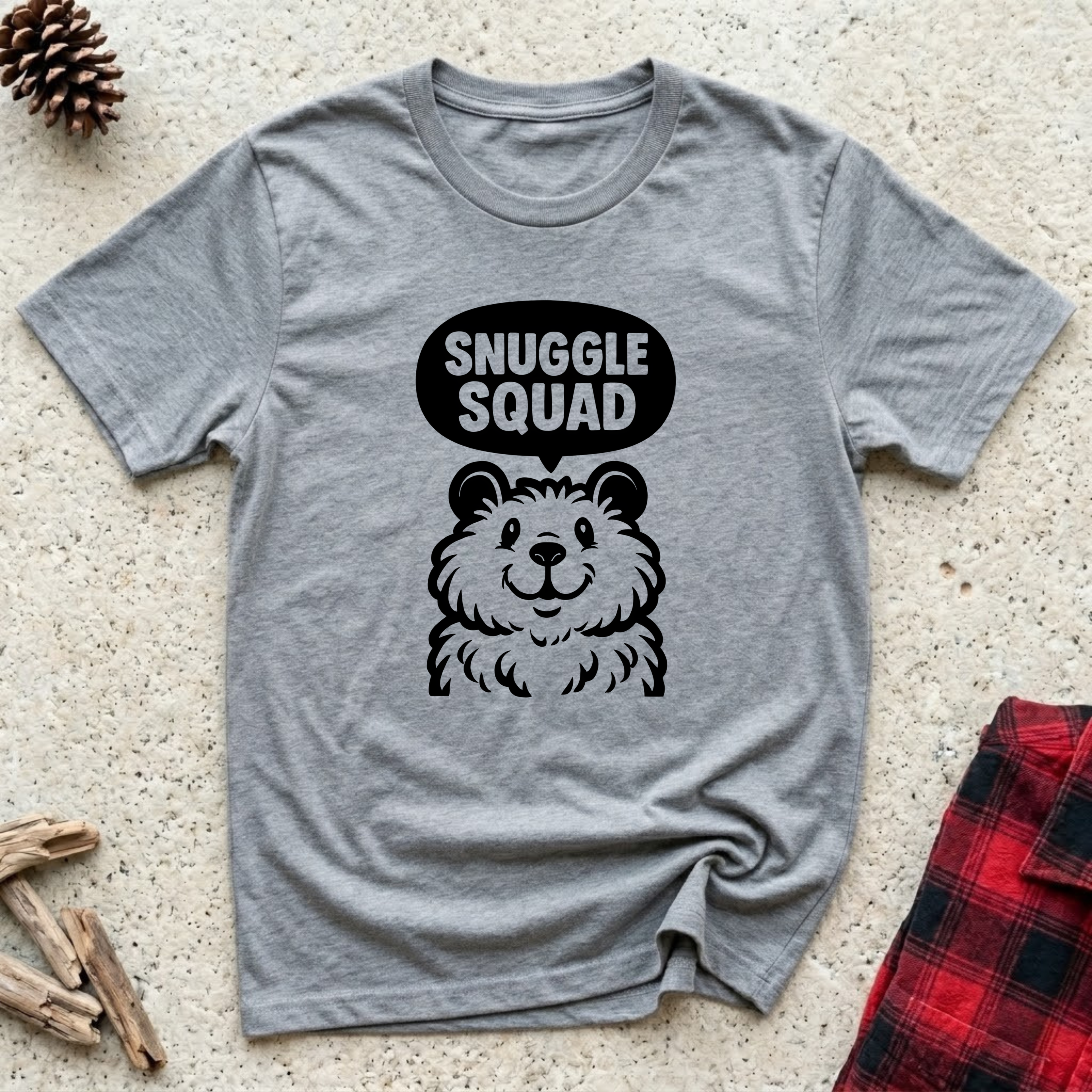 Snuggle Squad T-Shirt | Funny Fluffy Dog Lover Tee | Dog Mom Pomeranian Gift