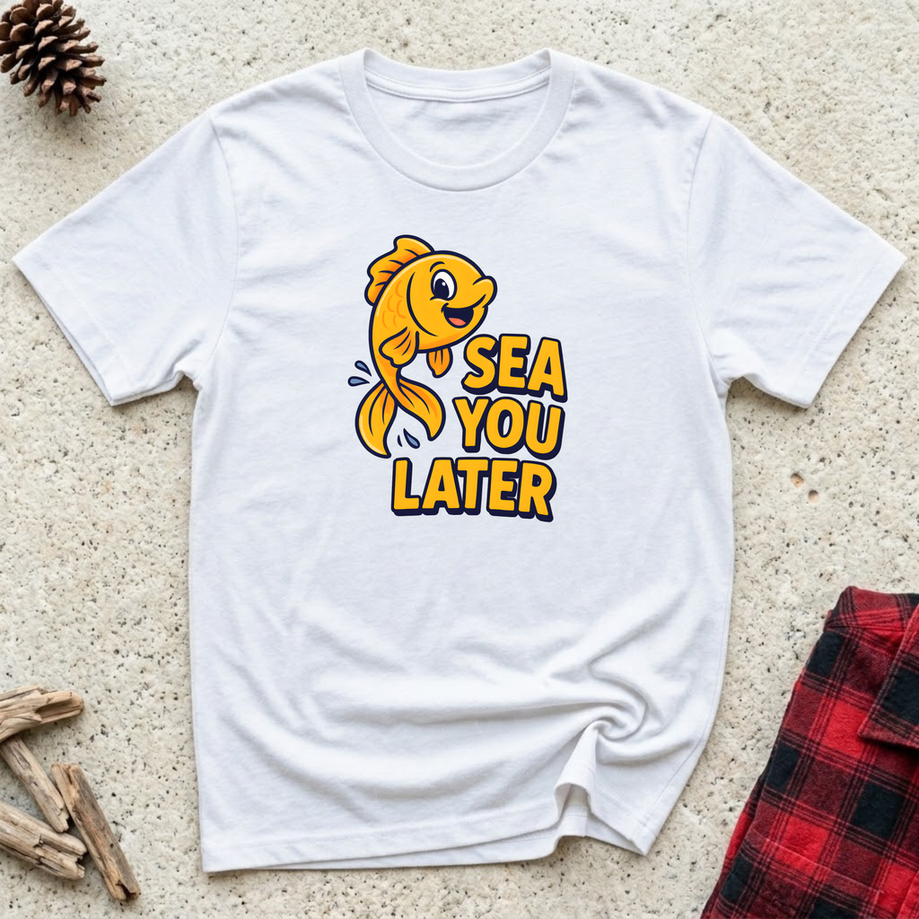 Sea You Later T-Shirt | Funny Fish Lover Tee | Aquarium Owner Ocean Gift