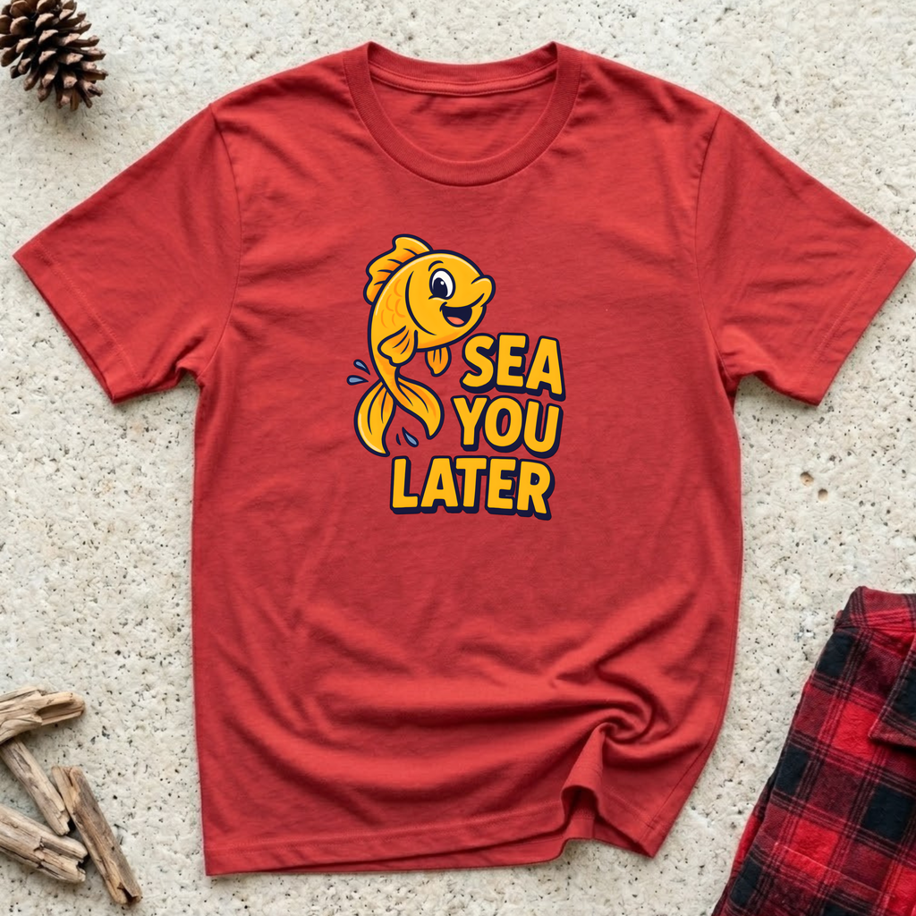 Sea You Later T-Shirt | Funny Fish Lover Tee | Aquarium Owner Ocean Gift