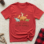 I Just Want All the Animals T-Shirt | Funny Animal Lover Tee | Wildlife Pet Lover Gift