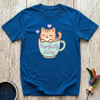 Purrfectly Lazy T-Shirt | Funny Cat Lover Kawaii Tee | Cat Mom Cozy Gift