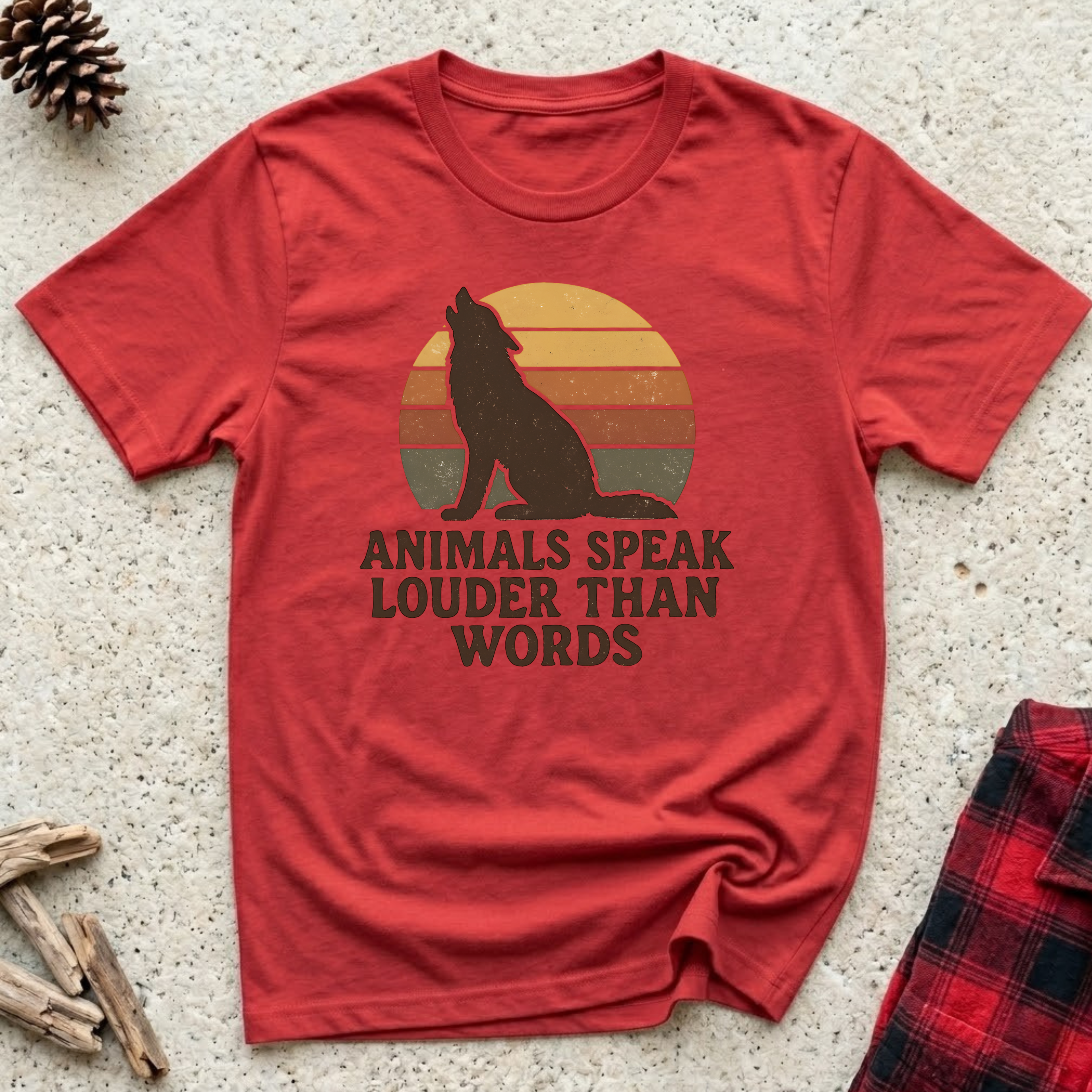 Animals Speak Louder Than Words T-Shirt | Animal Lover Wildlife Tee | Nature Gift