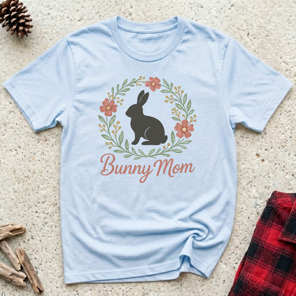 Bunny Mom T-Shirt | Cute Rabbit Mom Tee | Easter Bunny Mom Mother's Day Gift