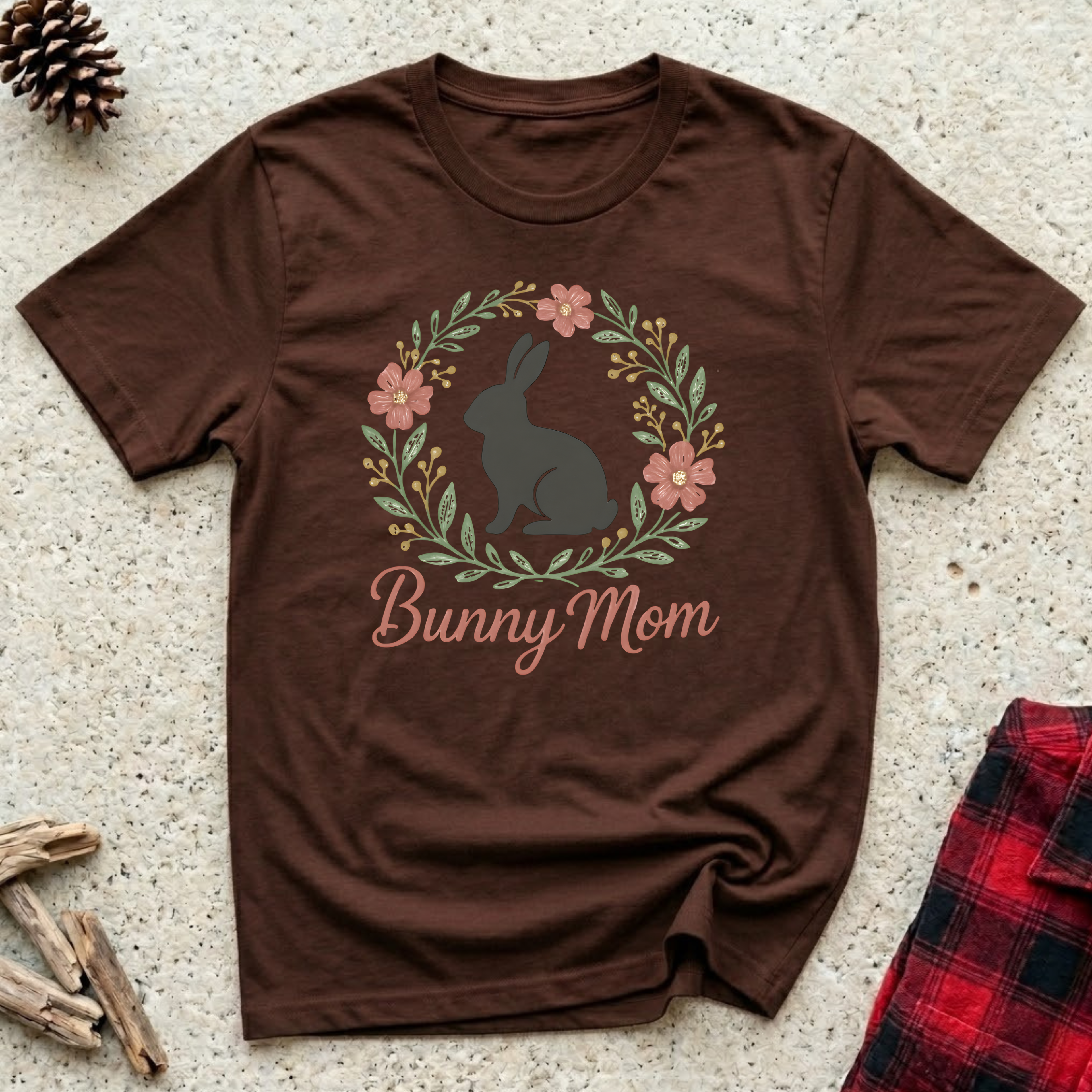 Bunny Mom T-Shirt | Cute Rabbit Mom Tee | Easter Bunny Mom Mother's Day Gift
