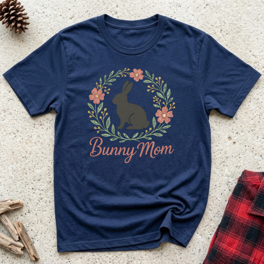 Bunny Mom T-Shirt | Cute Rabbit Mom Tee | Easter Bunny Mom Mother's Day Gift