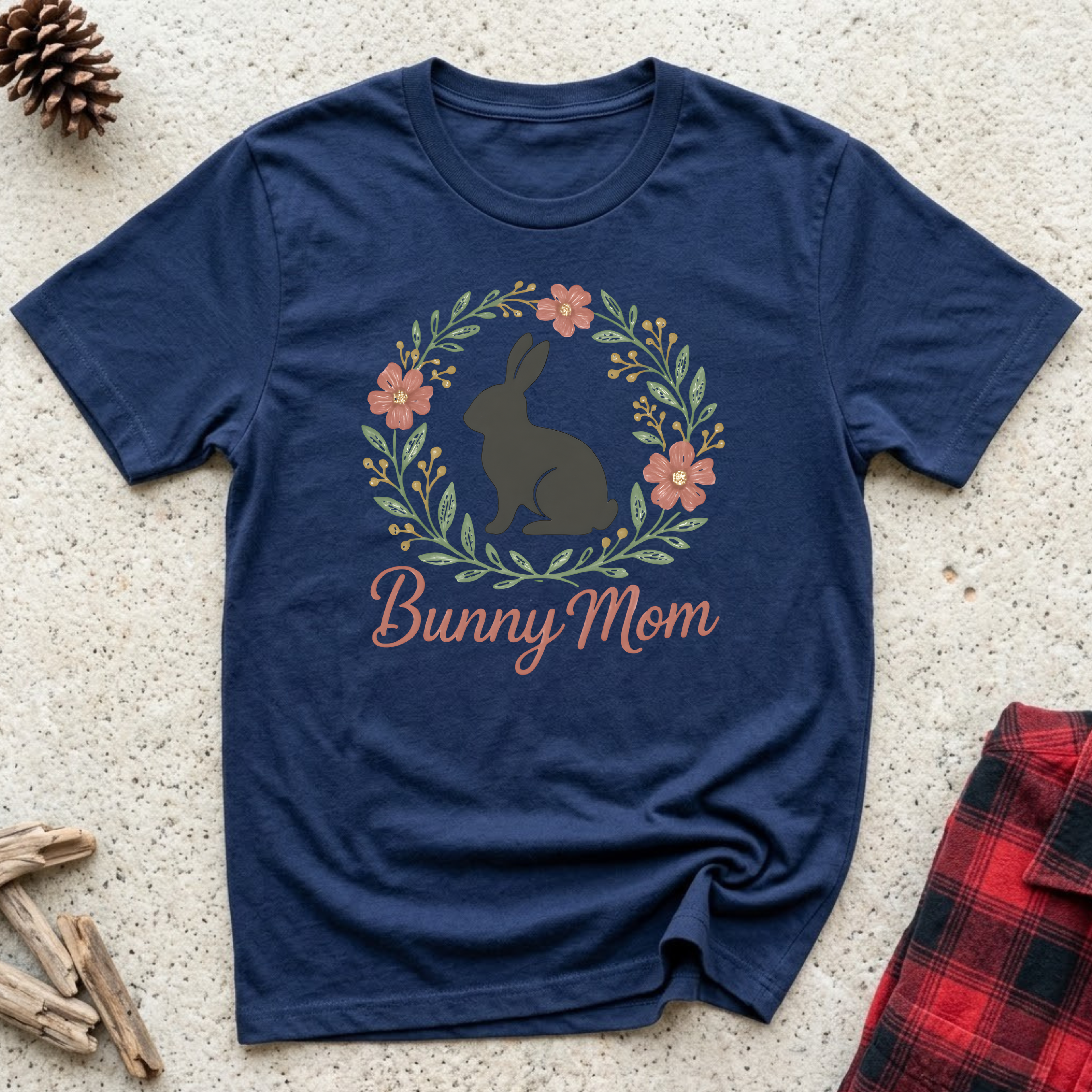 Bunny Mom T-Shirt | Cute Rabbit Mom Tee | Easter Bunny Mom Mother's Day Gift