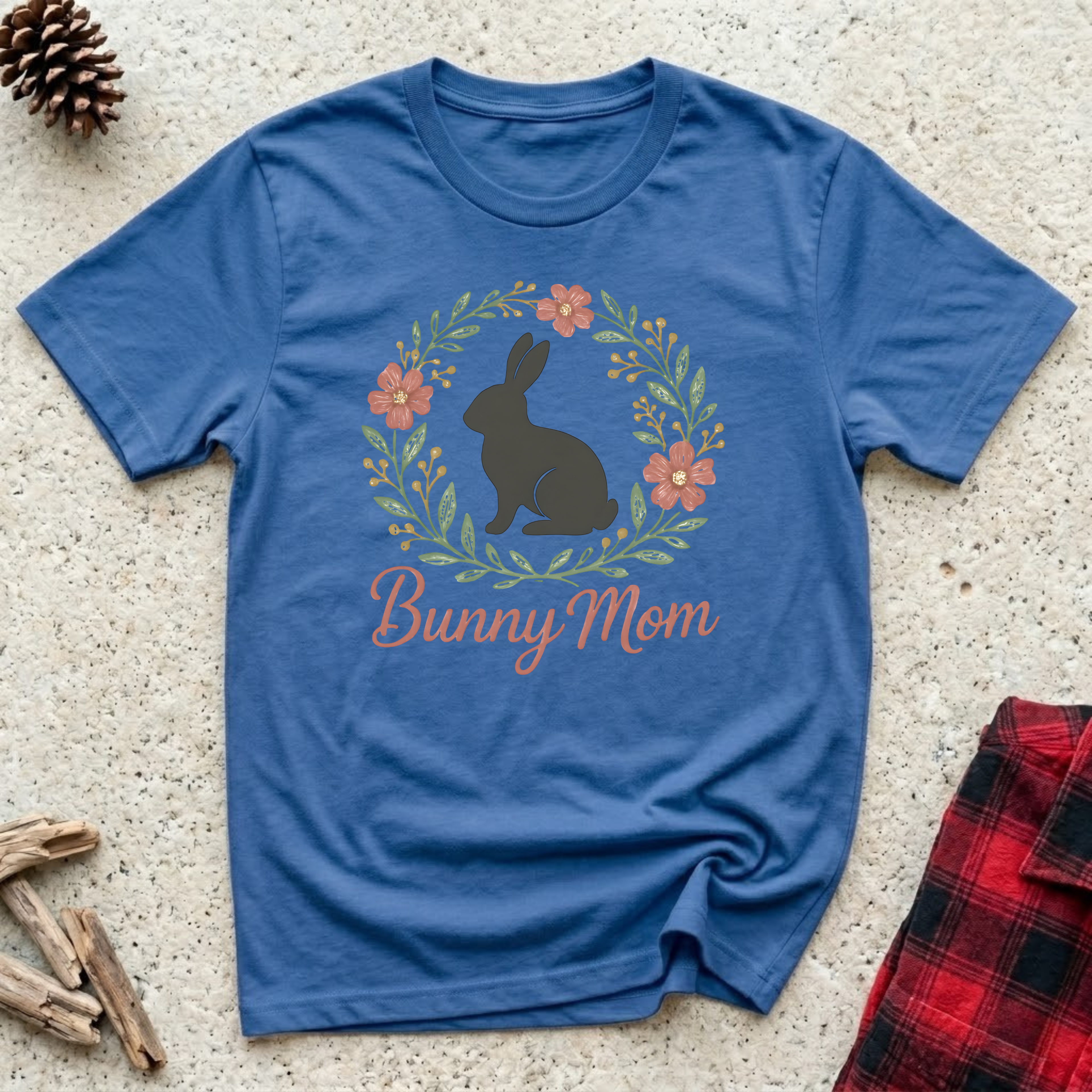 Bunny Mom T-Shirt | Cute Rabbit Mom Tee | Easter Bunny Mom Mother's Day Gift