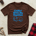 Chillin With My Reptiles T-Shirt | Funny Reptile Lover Tee | Turtle Tortoise Owner Gift