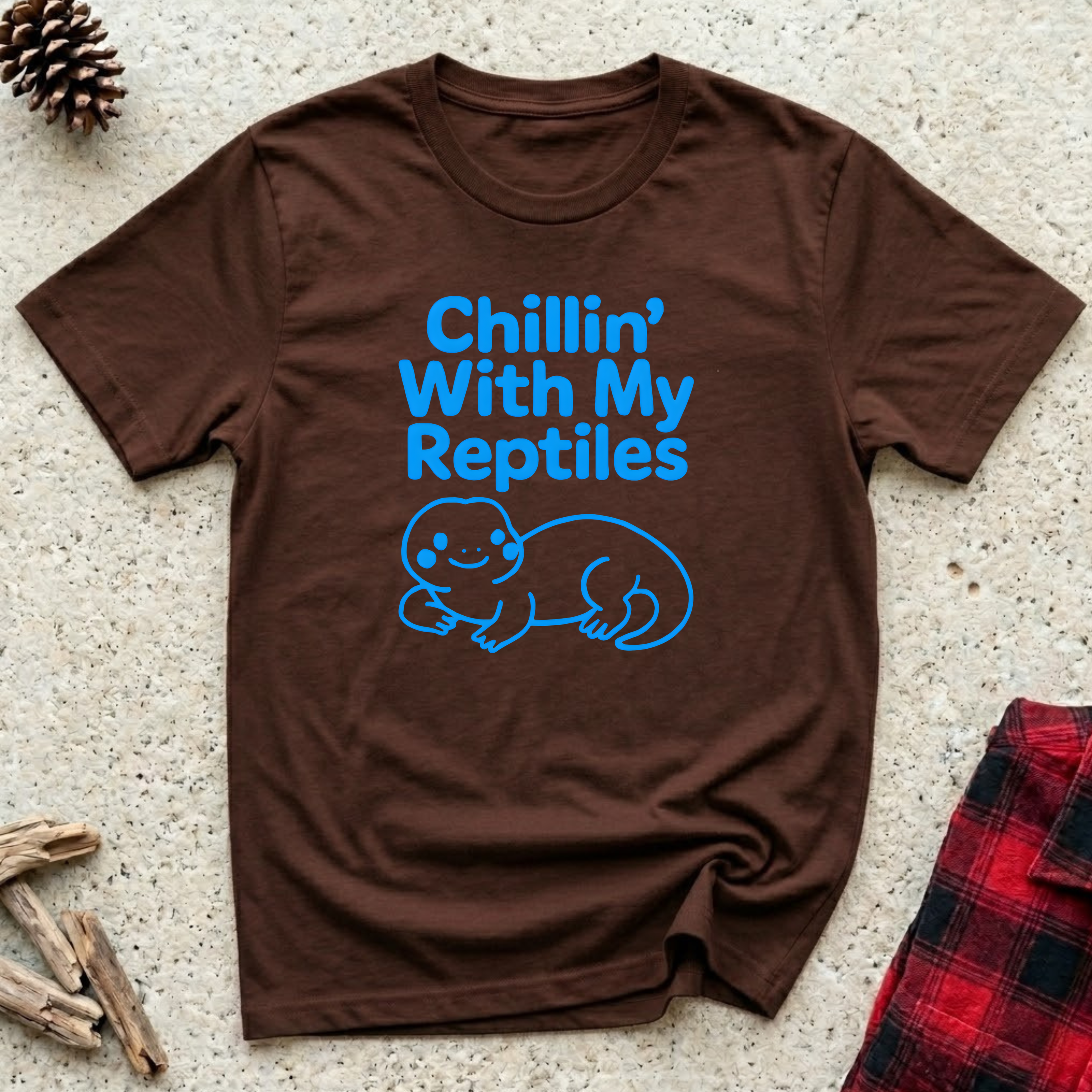 Chillin With My Reptiles T-Shirt | Funny Reptile Lover Tee | Turtle Tortoise Owner Gift