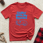 Chillin With My Reptiles T-Shirt | Funny Reptile Lover Tee | Turtle Tortoise Owner Gift