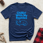Chillin With My Reptiles T-Shirt | Funny Reptile Lover Tee | Turtle Tortoise Owner Gift