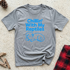 Chillin With My Reptiles T-Shirt | Funny Reptile Lover Tee | Turtle Tortoise Owner Gift