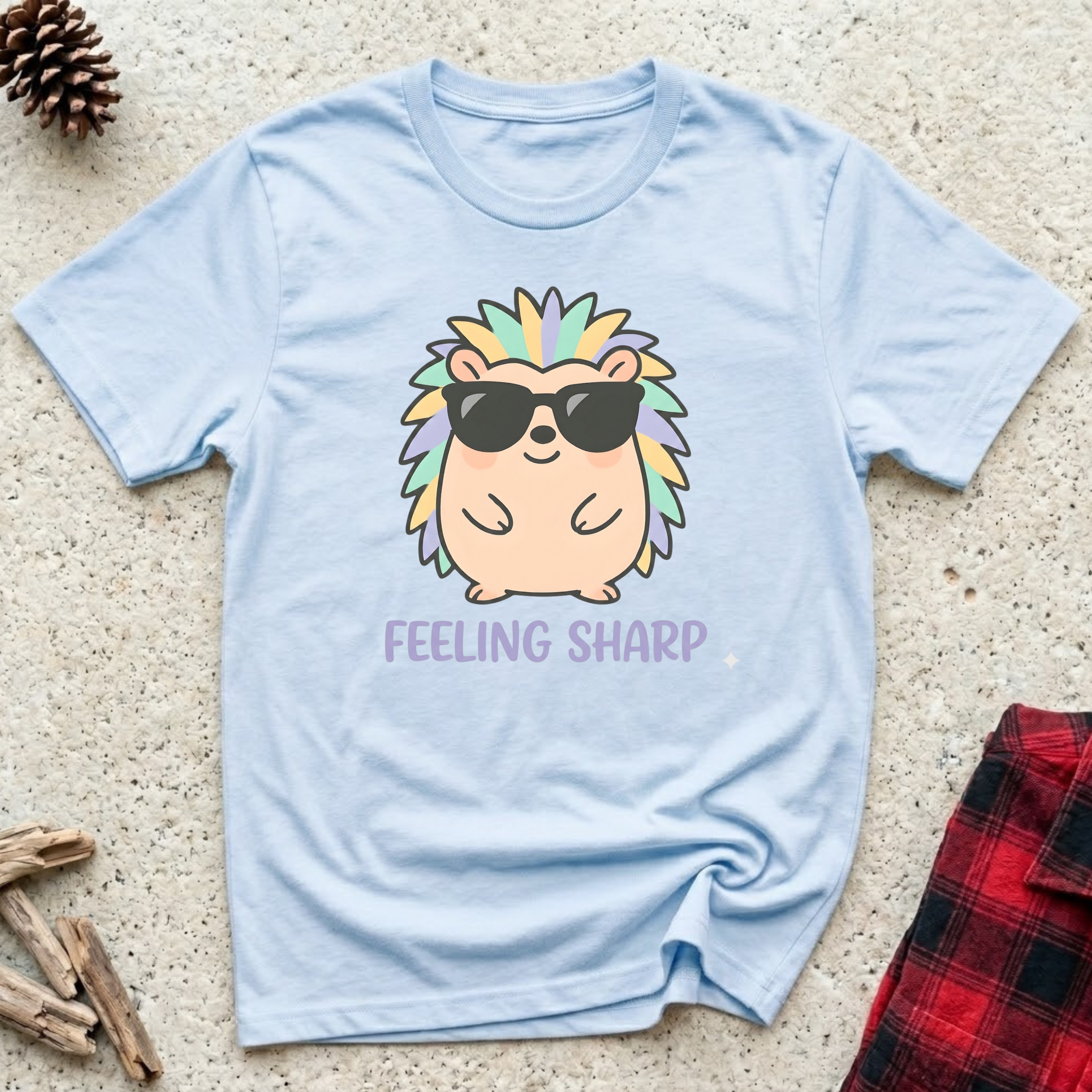 Feeling Sharp T-Shirt | Funny Hedgehog Lover Tee | Hedgehog Mom Dad Gif