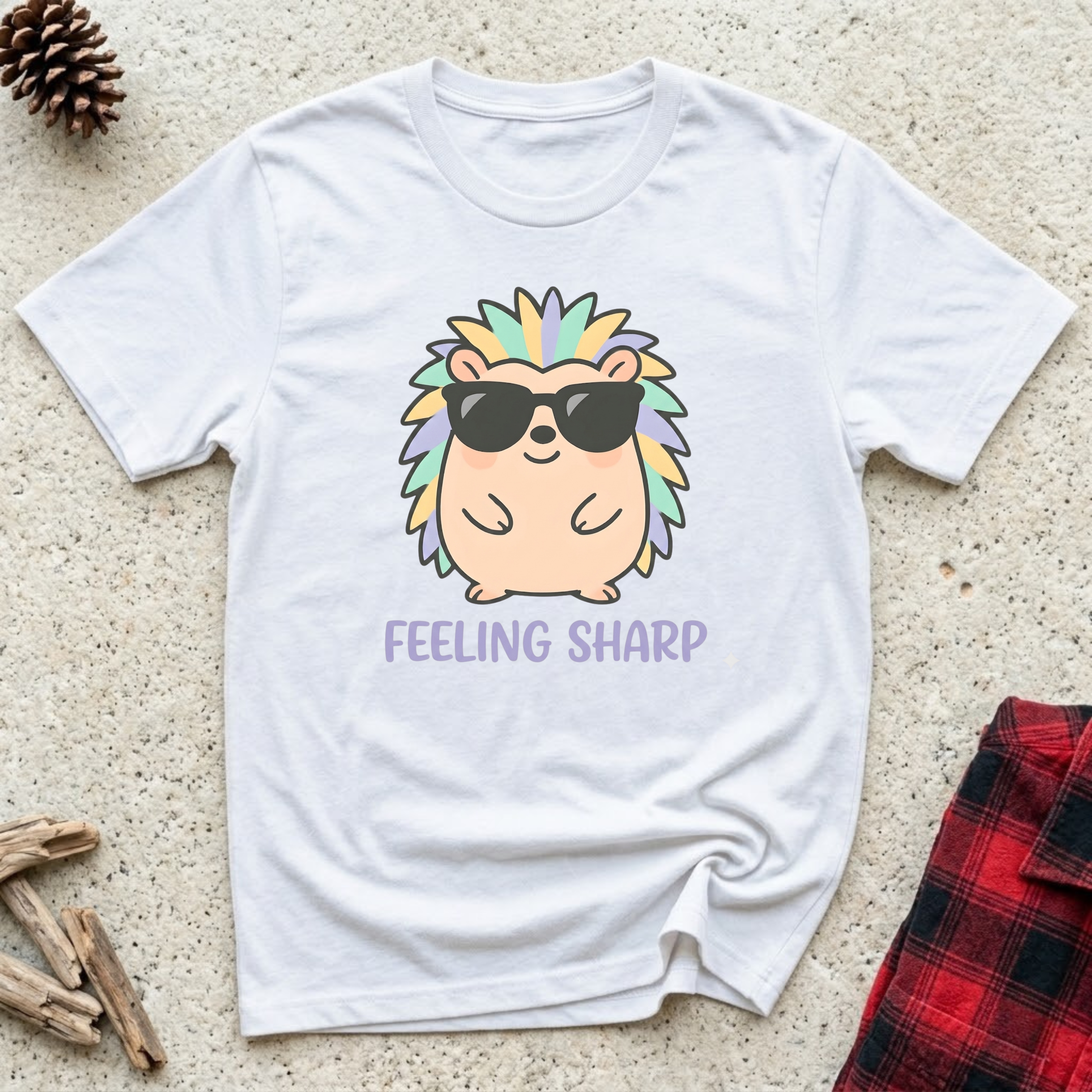 Feeling Sharp T-Shirt | Funny Hedgehog Lover Tee | Hedgehog Mom Dad Gif