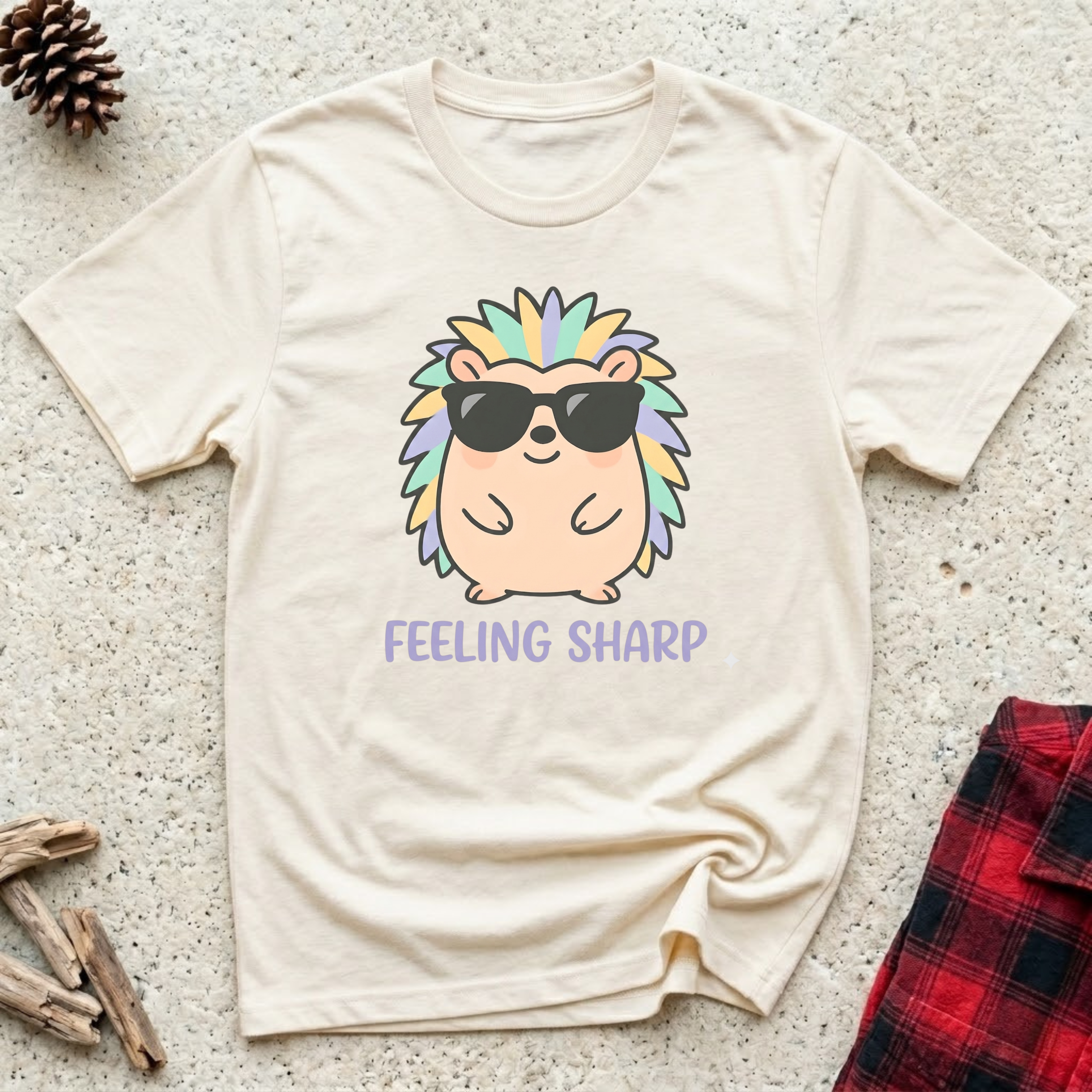 Feeling Sharp T-Shirt | Funny Hedgehog Lover Tee | Hedgehog Mom Dad Gif