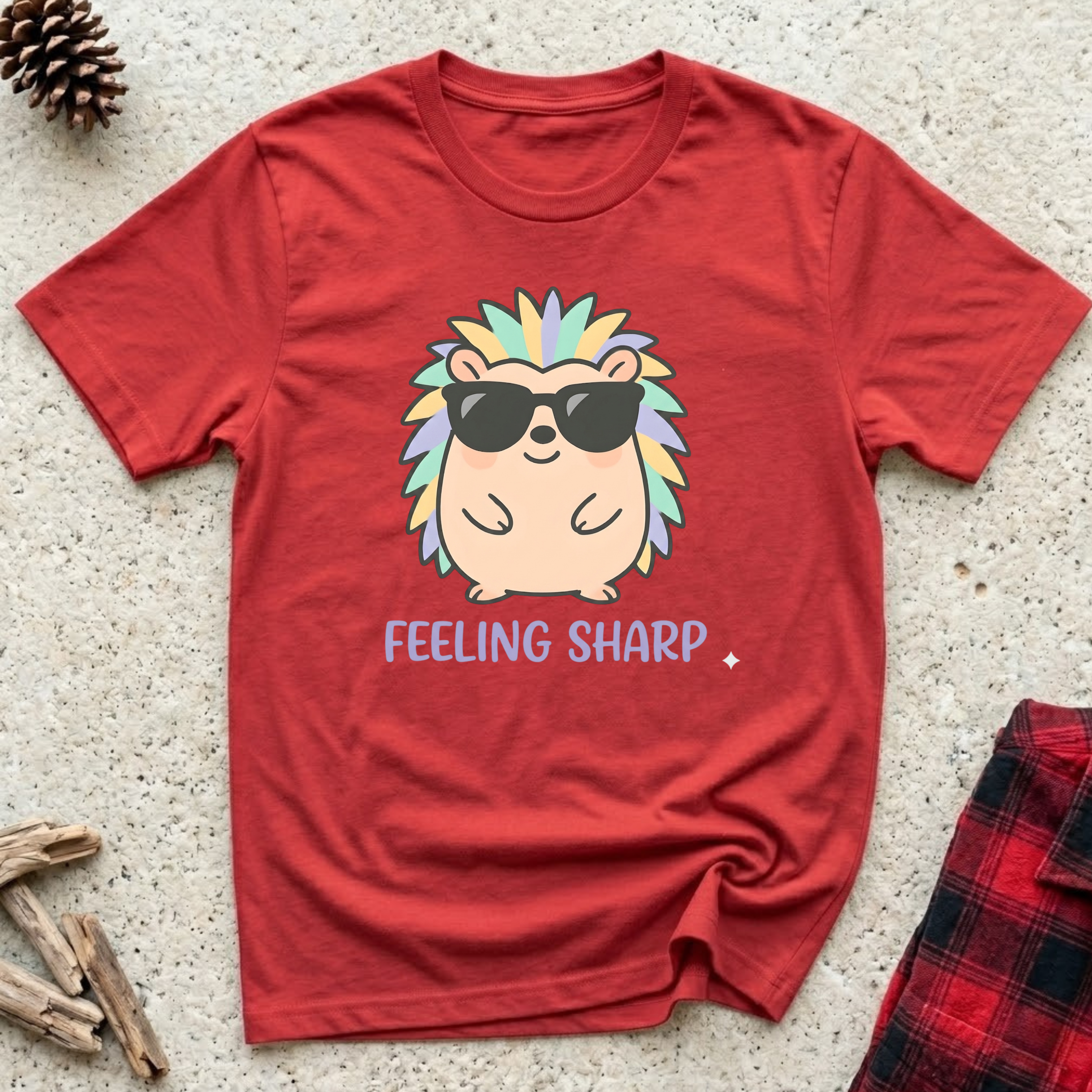 Feeling Sharp T-Shirt | Funny Hedgehog Lover Tee | Hedgehog Mom Dad Gif