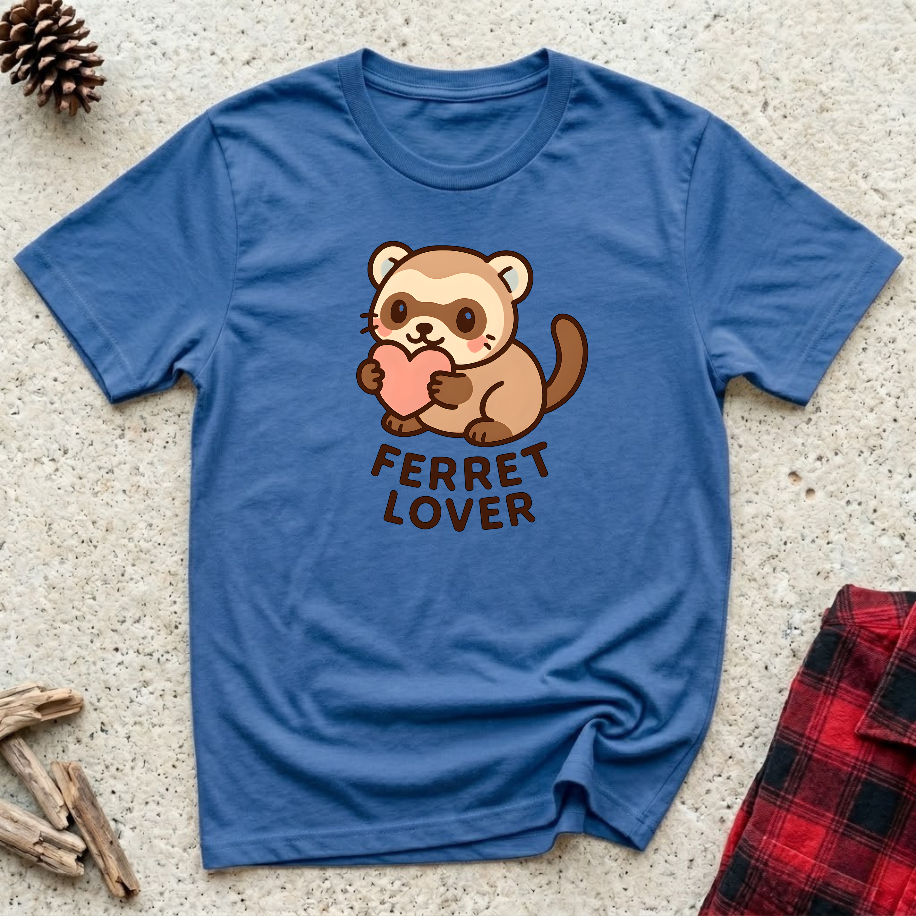 Ferret Lover T-Shirt | Cute Ferret Owner Tee | Funny Ferret Mom Dad Gift