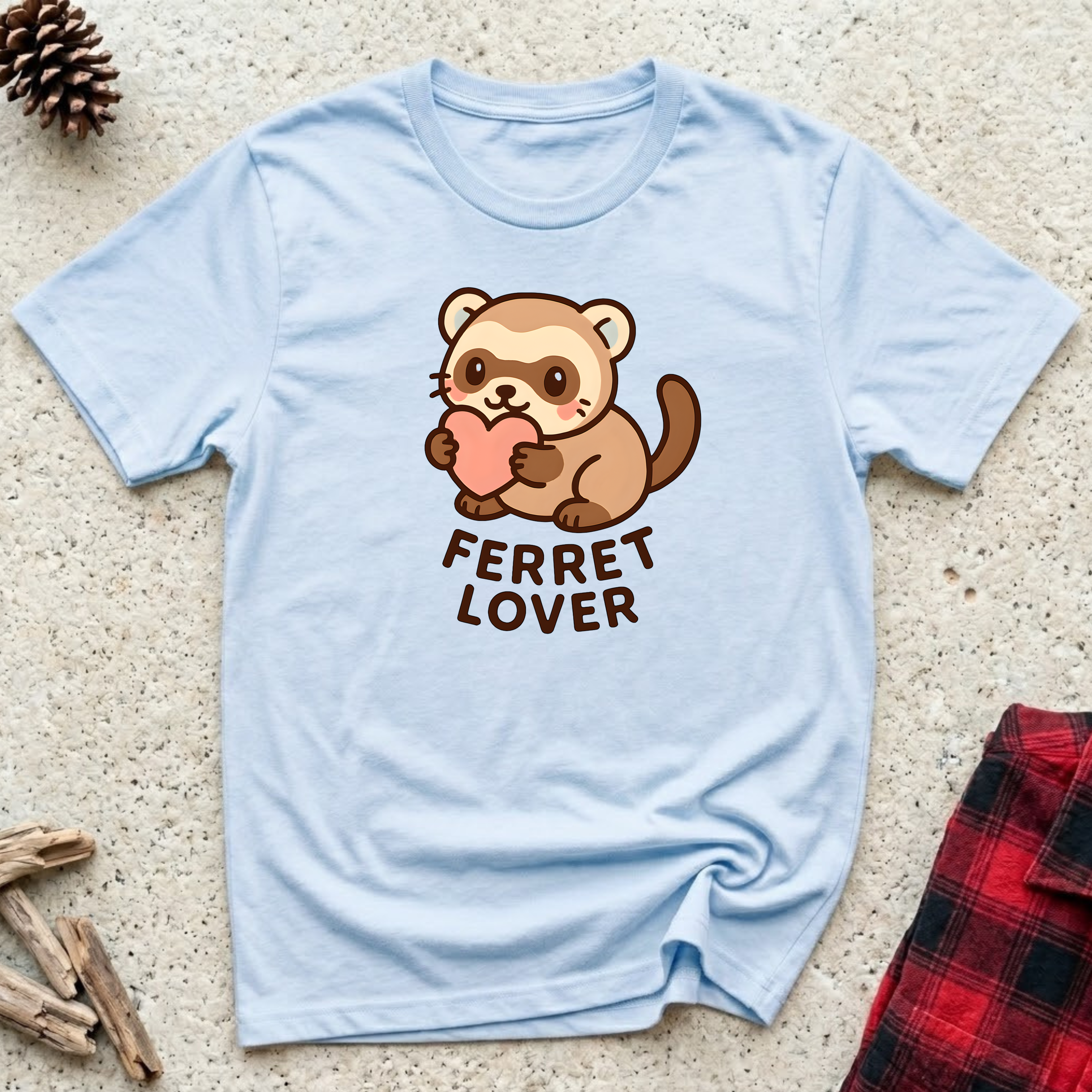 Ferret Lover T-Shirt | Cute Ferret Owner Tee | Funny Ferret Mom Dad Gift