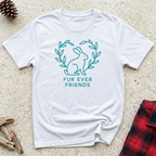Fur Ever Friends T-Shirt | Cute Rabbit Lover Tee | Bunny Mom Best Friend Gift