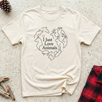 I Just Love Animals T-Shirt | Animal Lover Tee | Wildlife & Pet Lover Gift