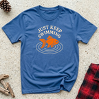 Just Keep Swimming T-Shirt | Vintage Goldfish Tee | Fish Lover Aquarium Gift