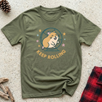 Keep Rolling T-Shirt | Funny Hamster Lover Tee | Cute Hamster Wheel Gift