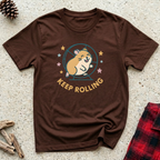 Keep Rolling T-Shirt | Funny Hamster Lover Tee | Cute Hamster Wheel Gift