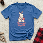 Morning Hopper T-Shirt | Funny Rabbit Coffee Lover Tee | Bunny Owner Gift