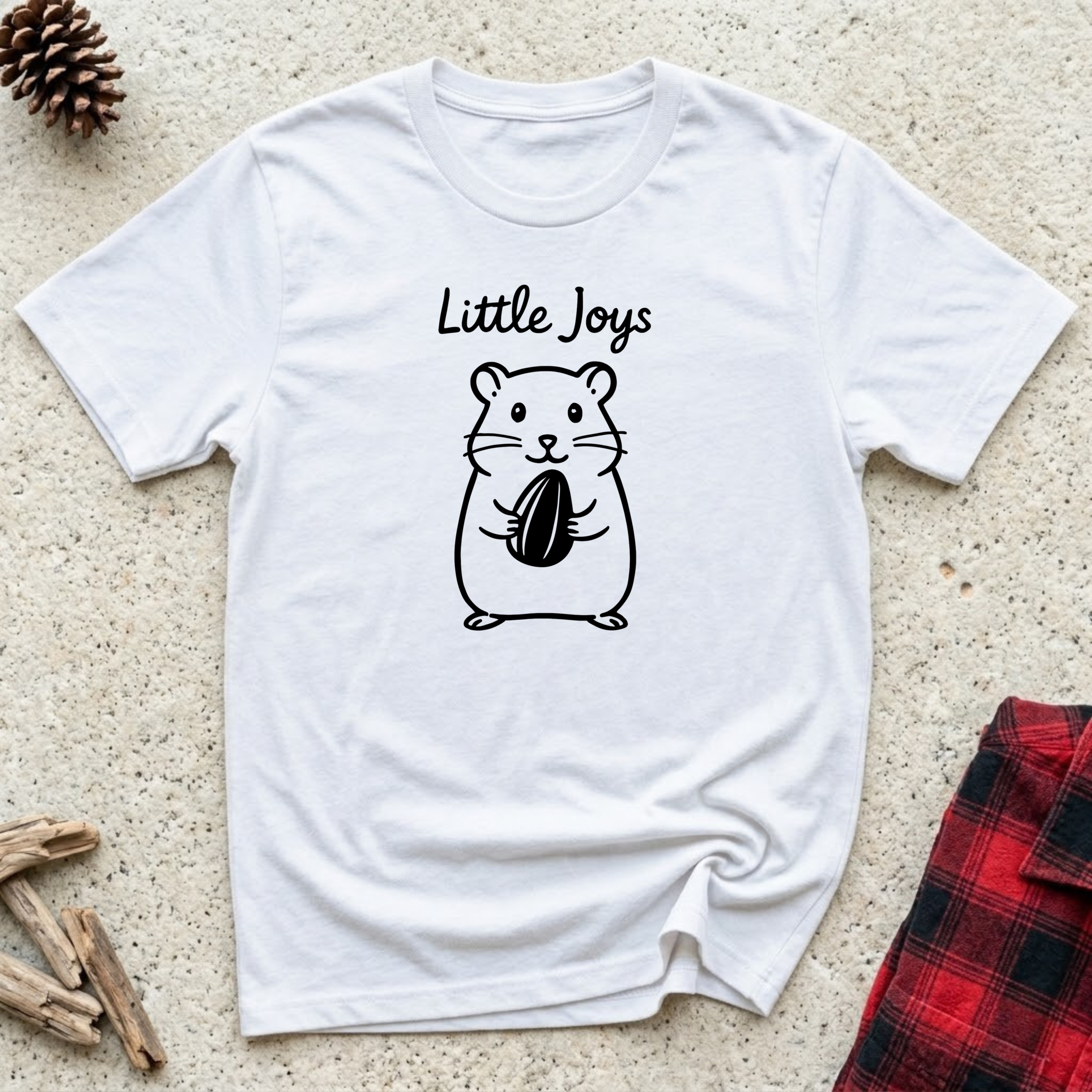 Little Joys T-Shirt | Cute Hamster Lover Tee | Small Pet Owner Gift