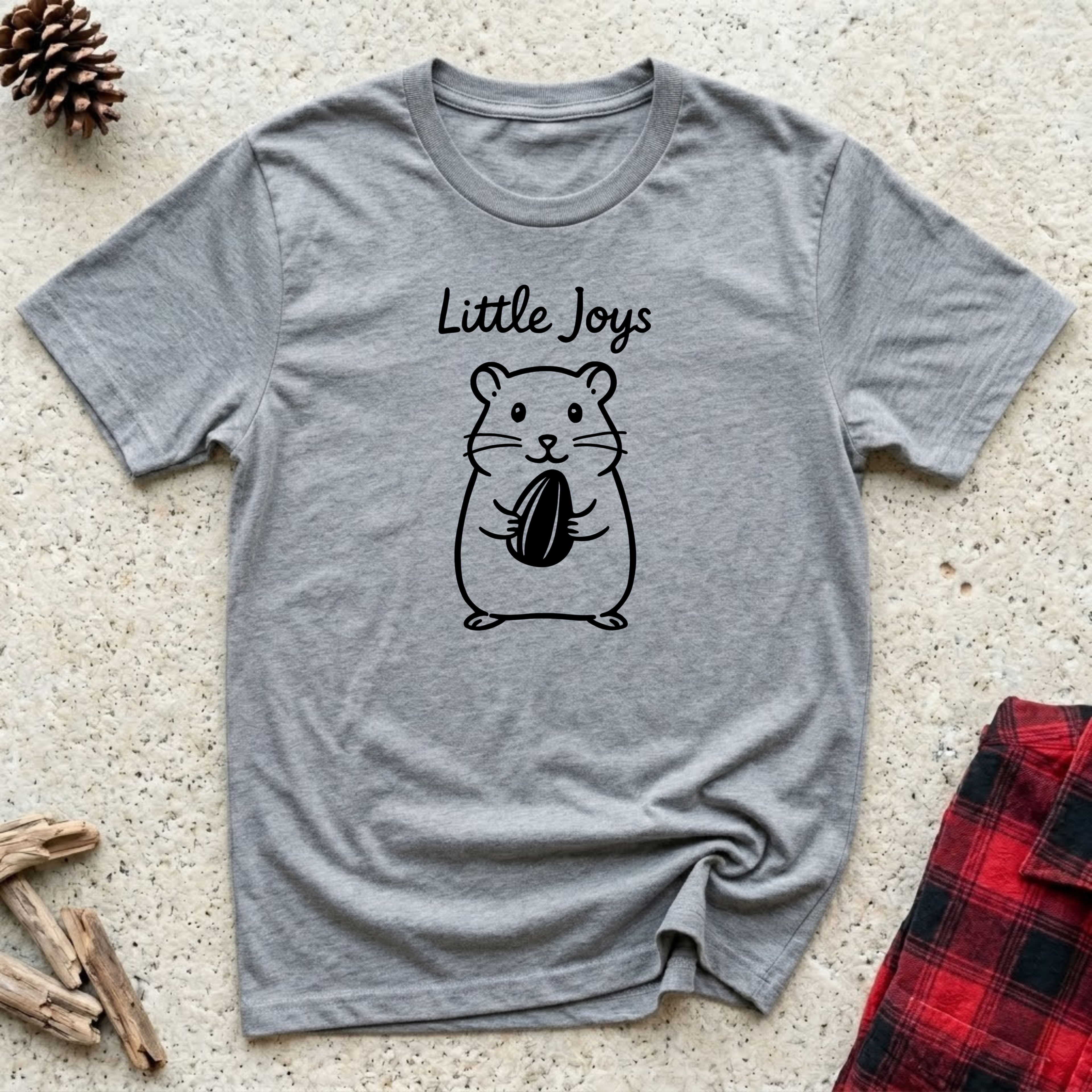 Little Joys T-Shirt | Cute Hamster Lover Tee | Small Pet Owner Gift