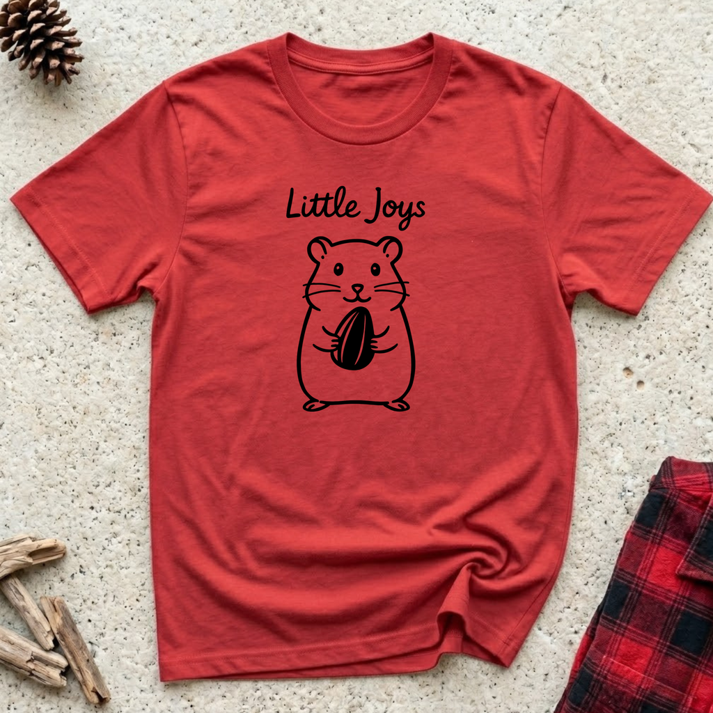 Little Joys T-Shirt | Cute Hamster Lover Tee | Small Pet Owner Gift
