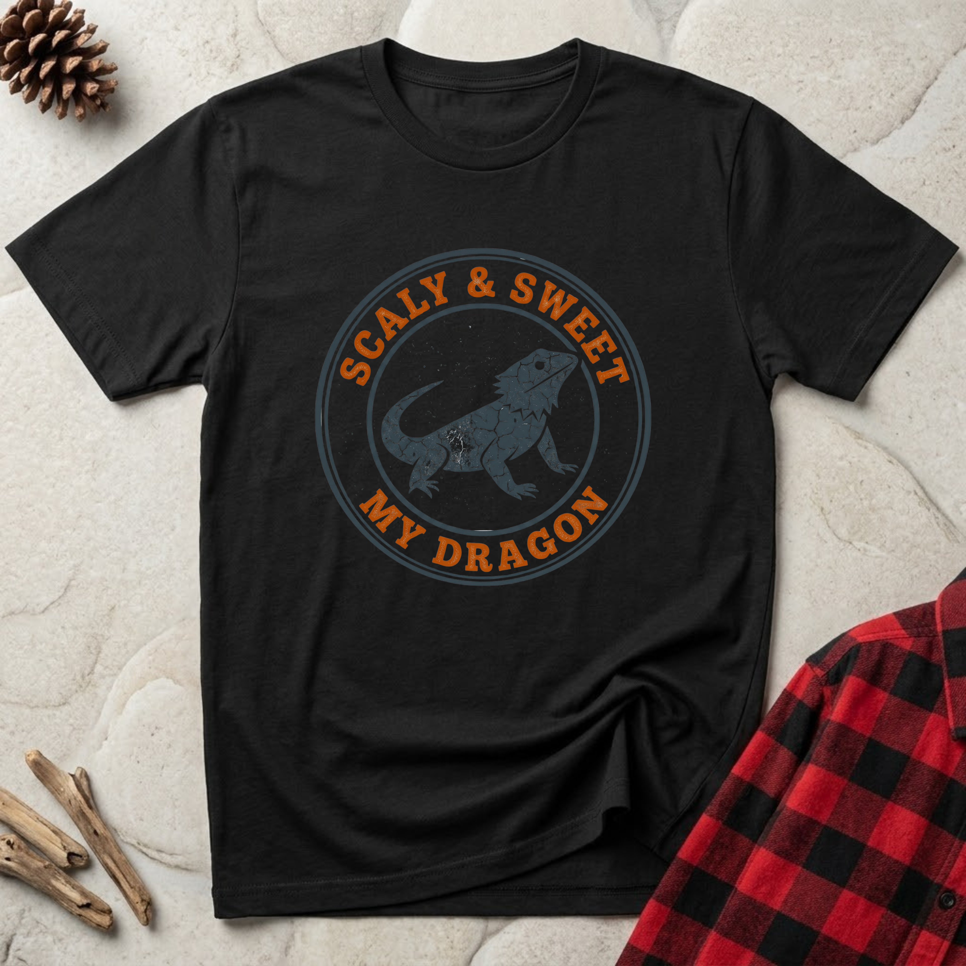 Scaly & Sweet My Dragon T-Shirt | Vintage Bearded Dragon Tee | Reptile Lover Gift