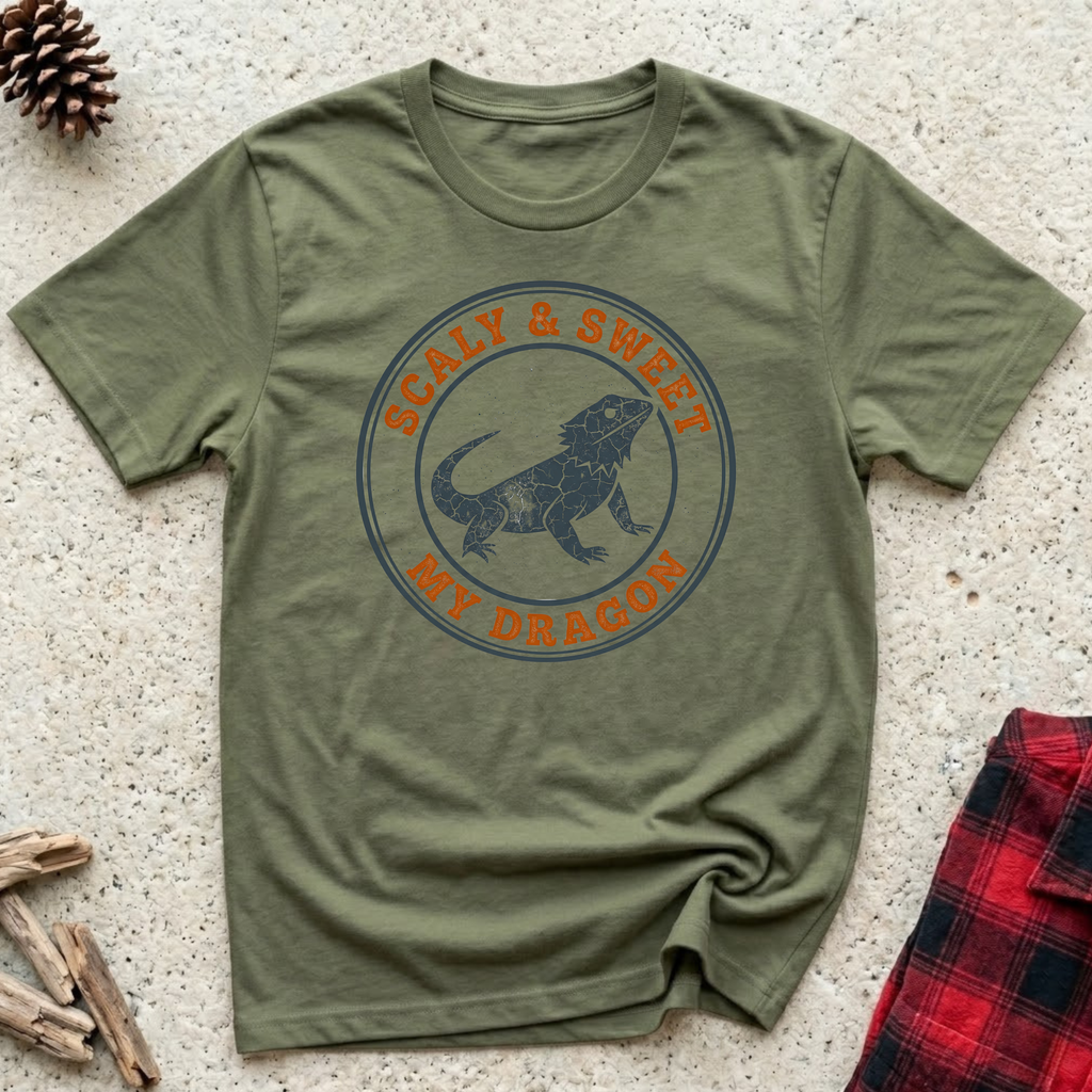 Scaly & Sweet My Dragon T-Shirt | Vintage Bearded Dragon Tee | Reptile Lover Gift