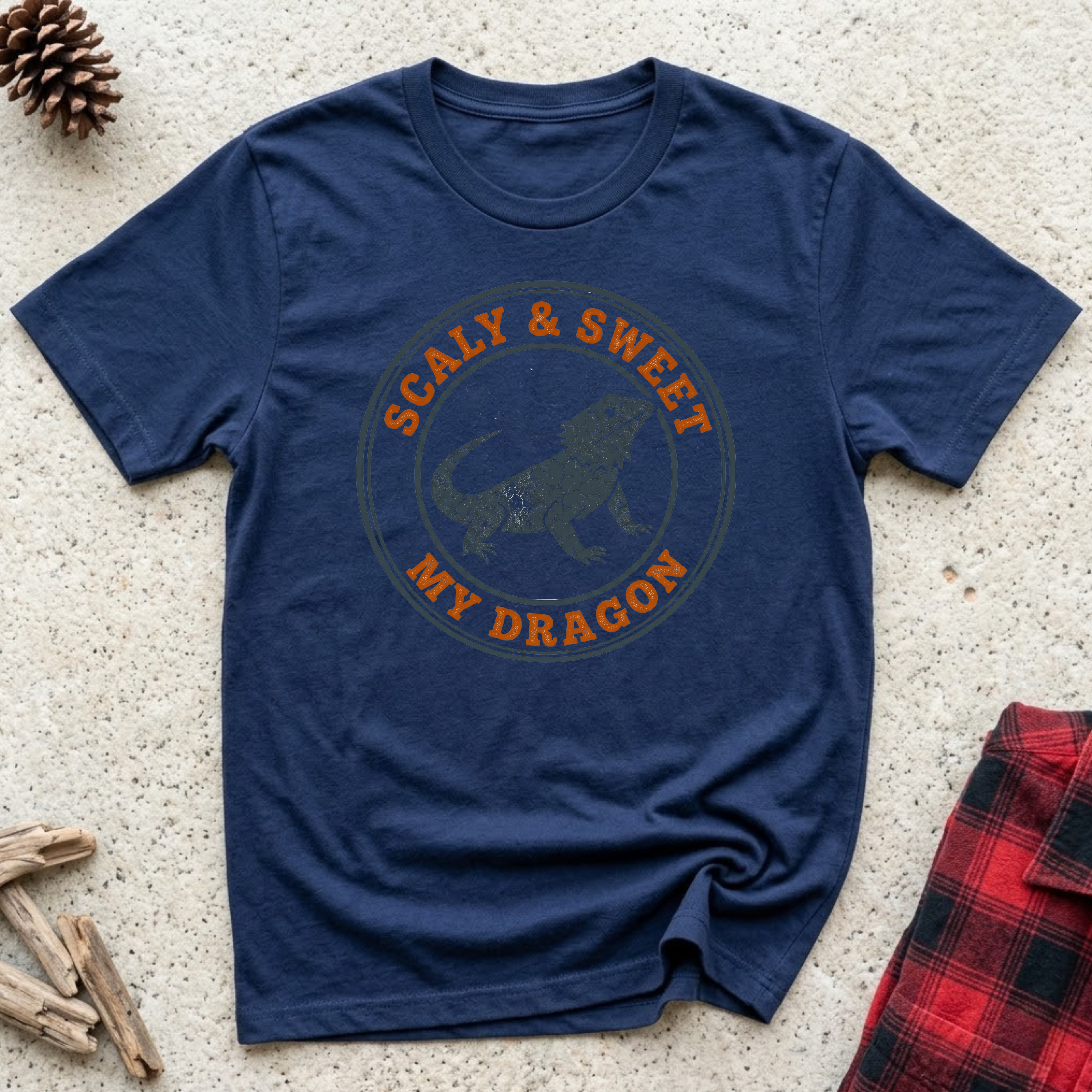Scaly & Sweet My Dragon T-Shirt | Vintage Bearded Dragon Tee | Reptile Lover Gift