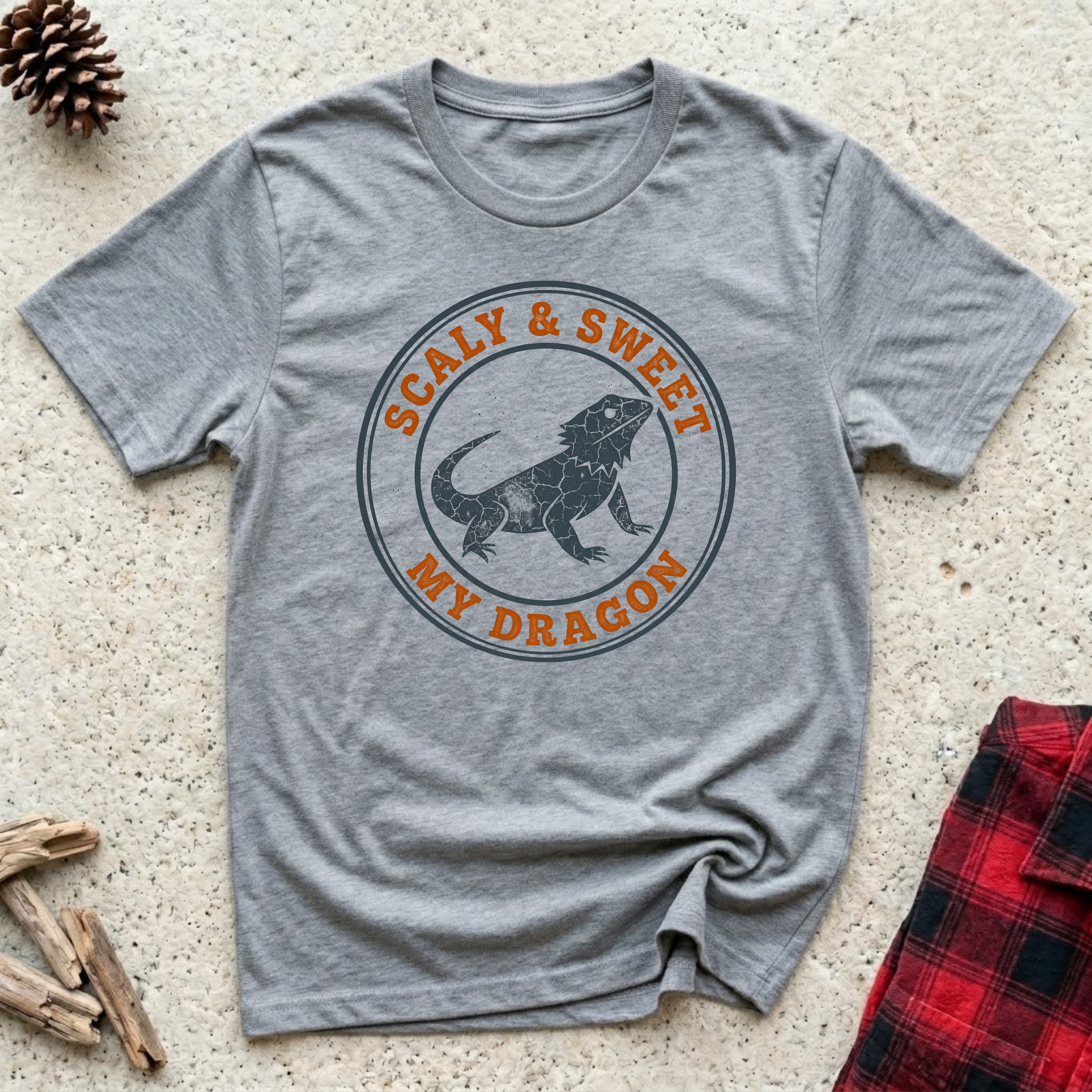 Scaly & Sweet My Dragon T-Shirt | Vintage Bearded Dragon Tee | Reptile Lover Gift