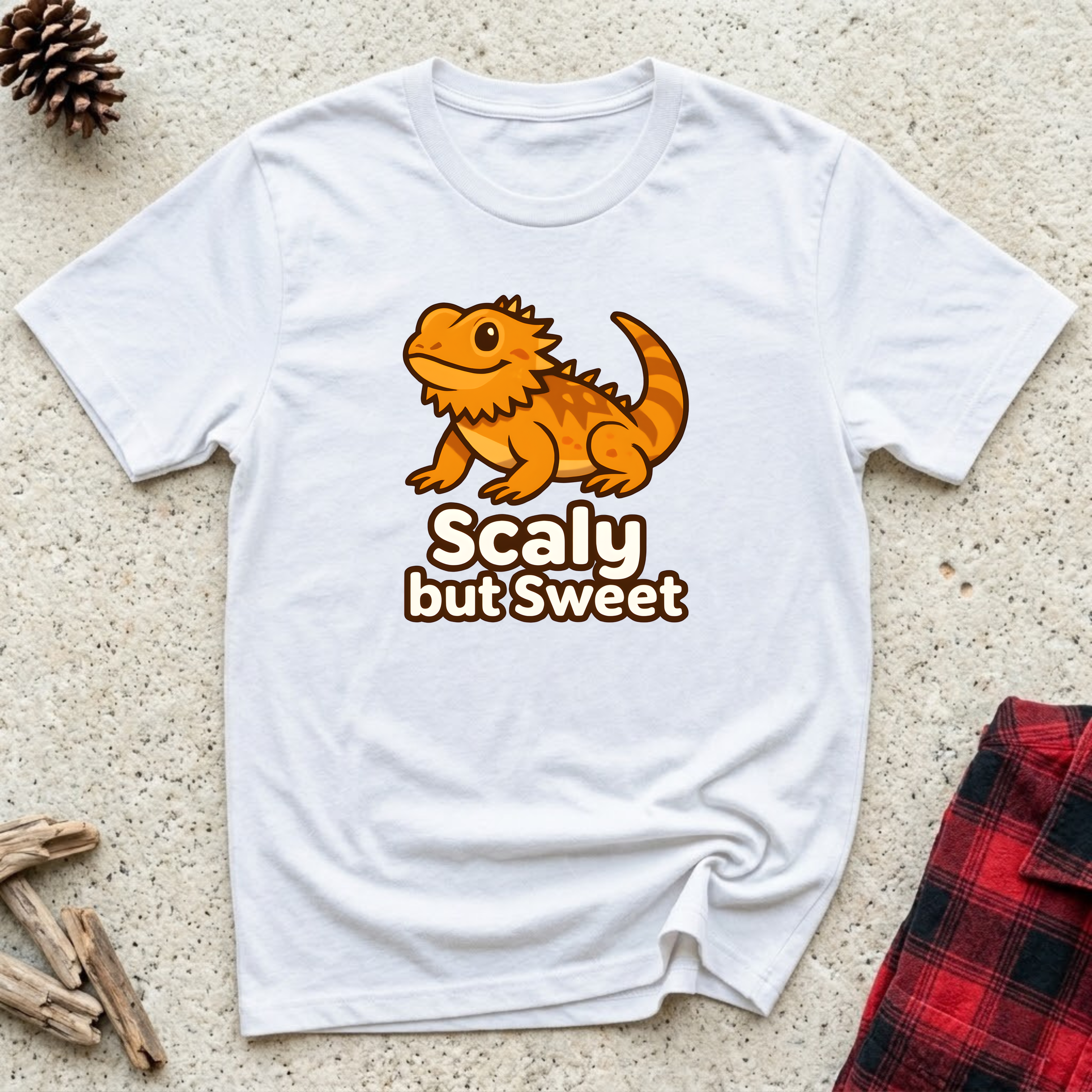 Scaly but Sweet T-Shirt | Funny Bearded Dragon Lover Tee | Reptile Owner Gift