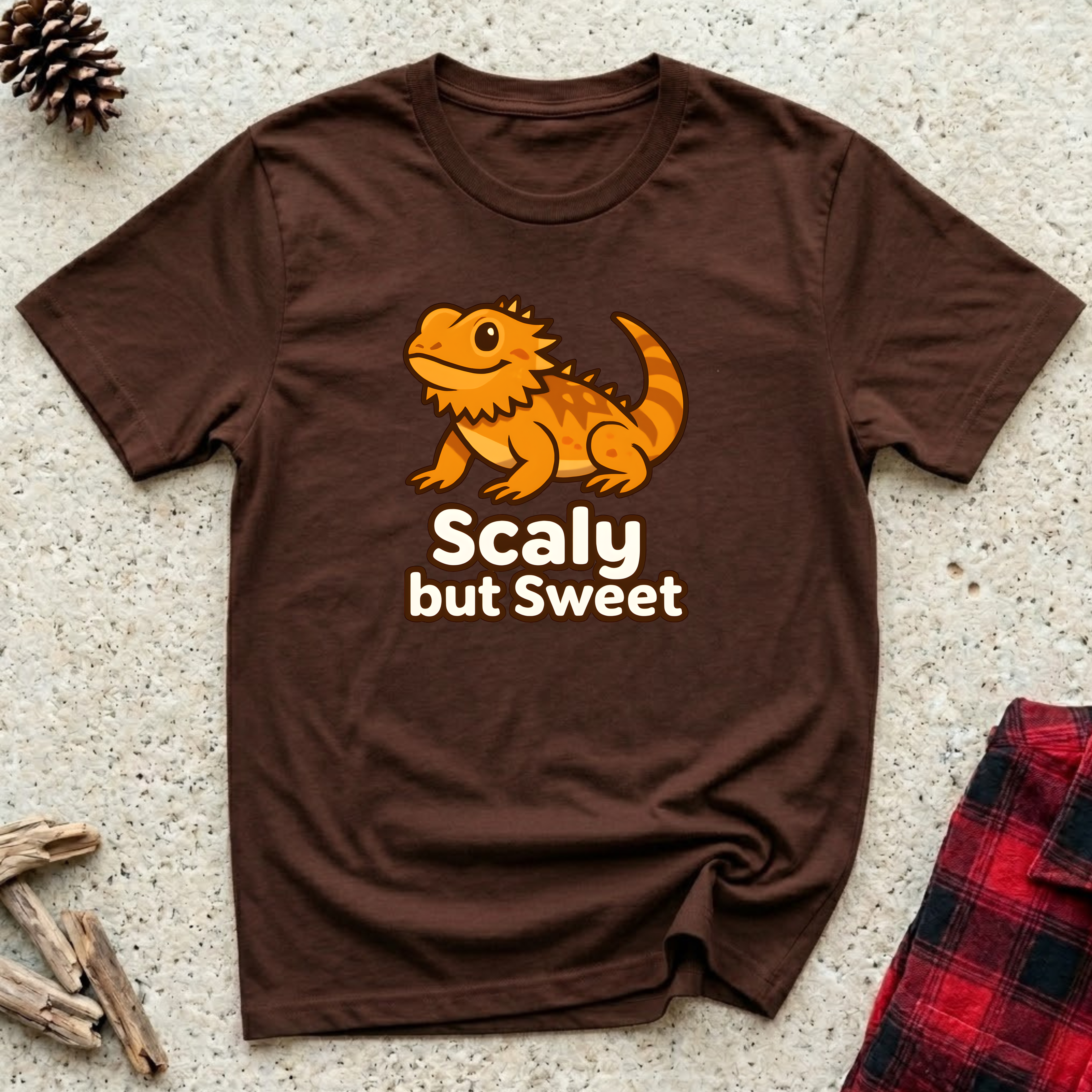 Scaly but Sweet T-Shirt | Funny Bearded Dragon Lover Tee | Reptile Owner Gift
