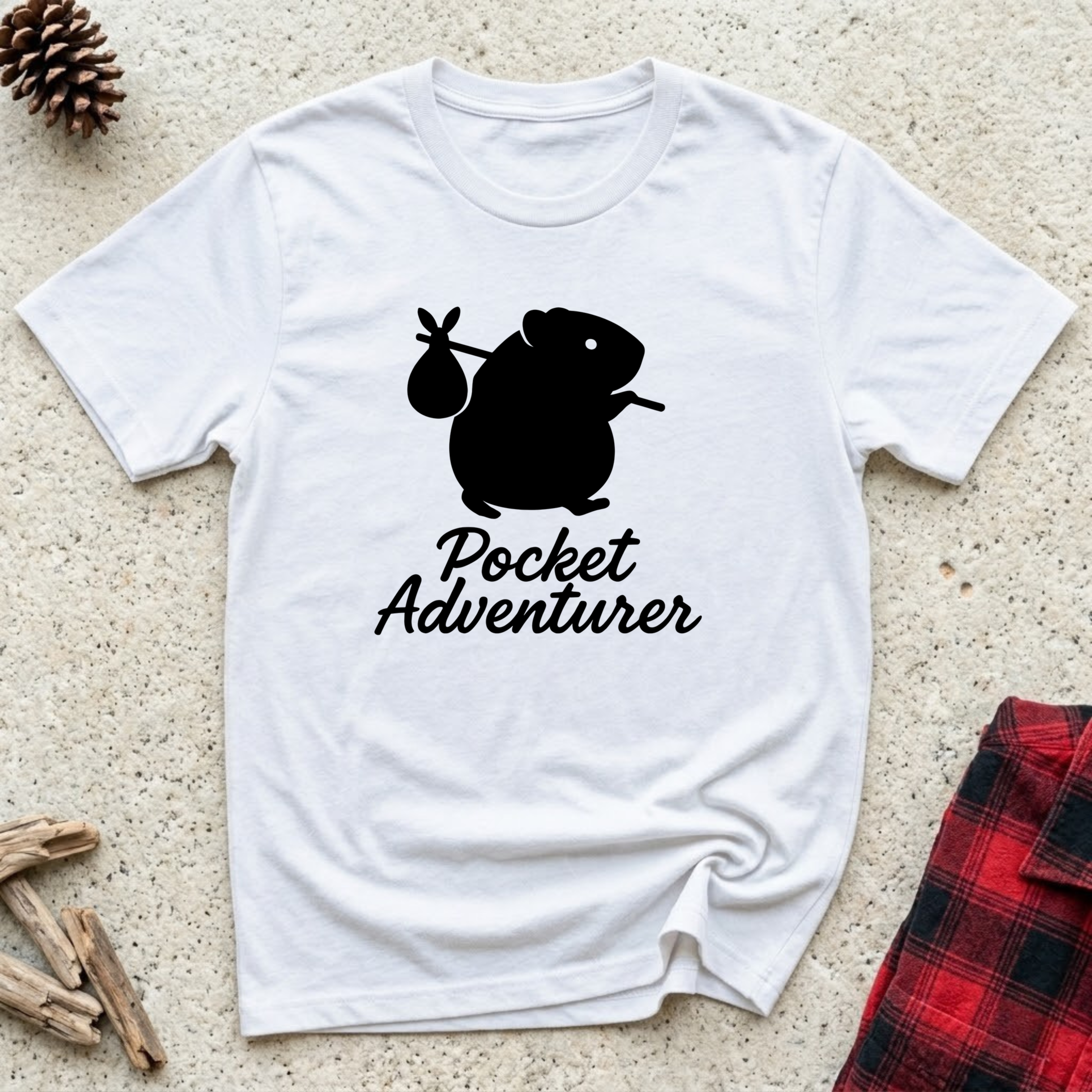 Pocket Adventurer T-Shirt | Funny Guinea Pig Lover Tee | Guinea Pig Owner Gift