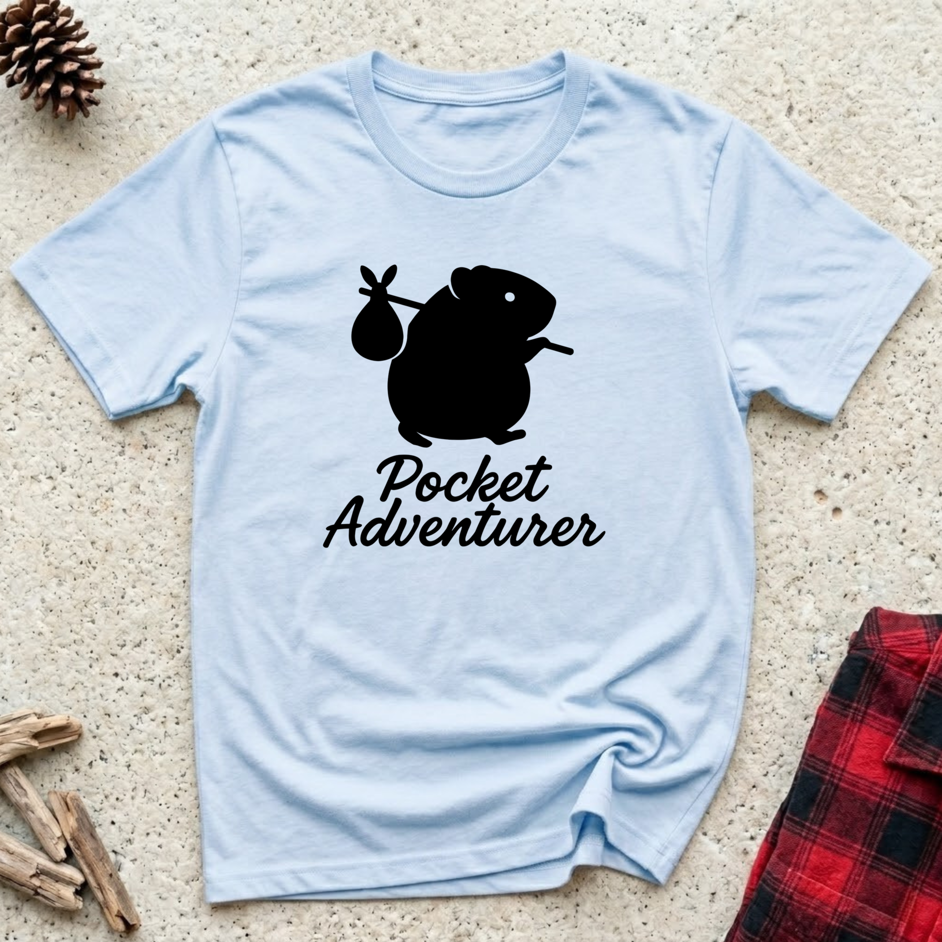 Pocket Adventurer T-Shirt | Funny Guinea Pig Lover Tee | Guinea Pig Owner Gift