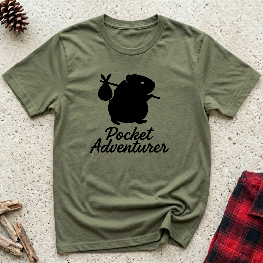 Pocket Adventurer T-Shirt | Funny Guinea Pig Lover Tee | Guinea Pig Owner Gift