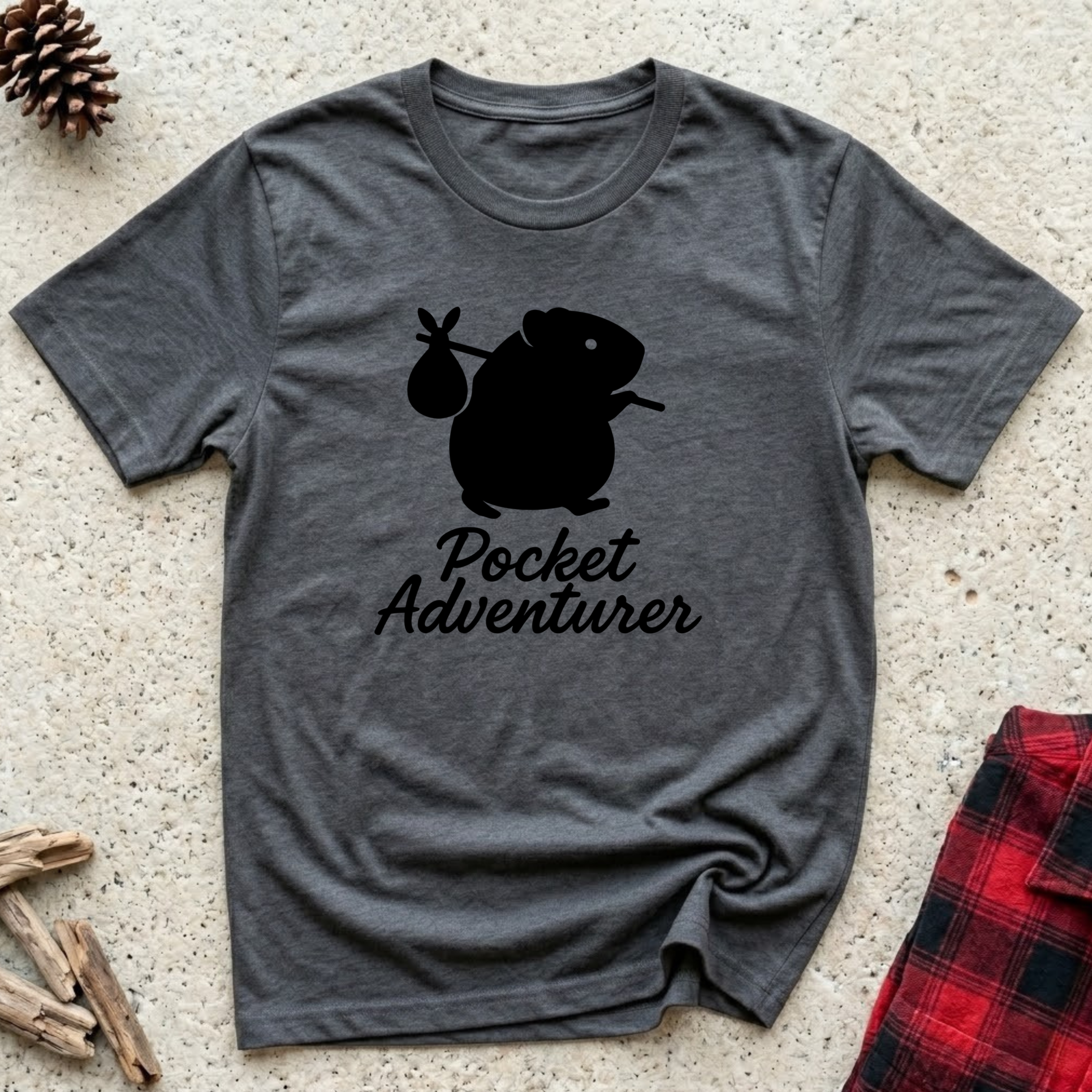 Pocket Adventurer T-Shirt | Funny Guinea Pig Lover Tee | Guinea Pig Owner Gift