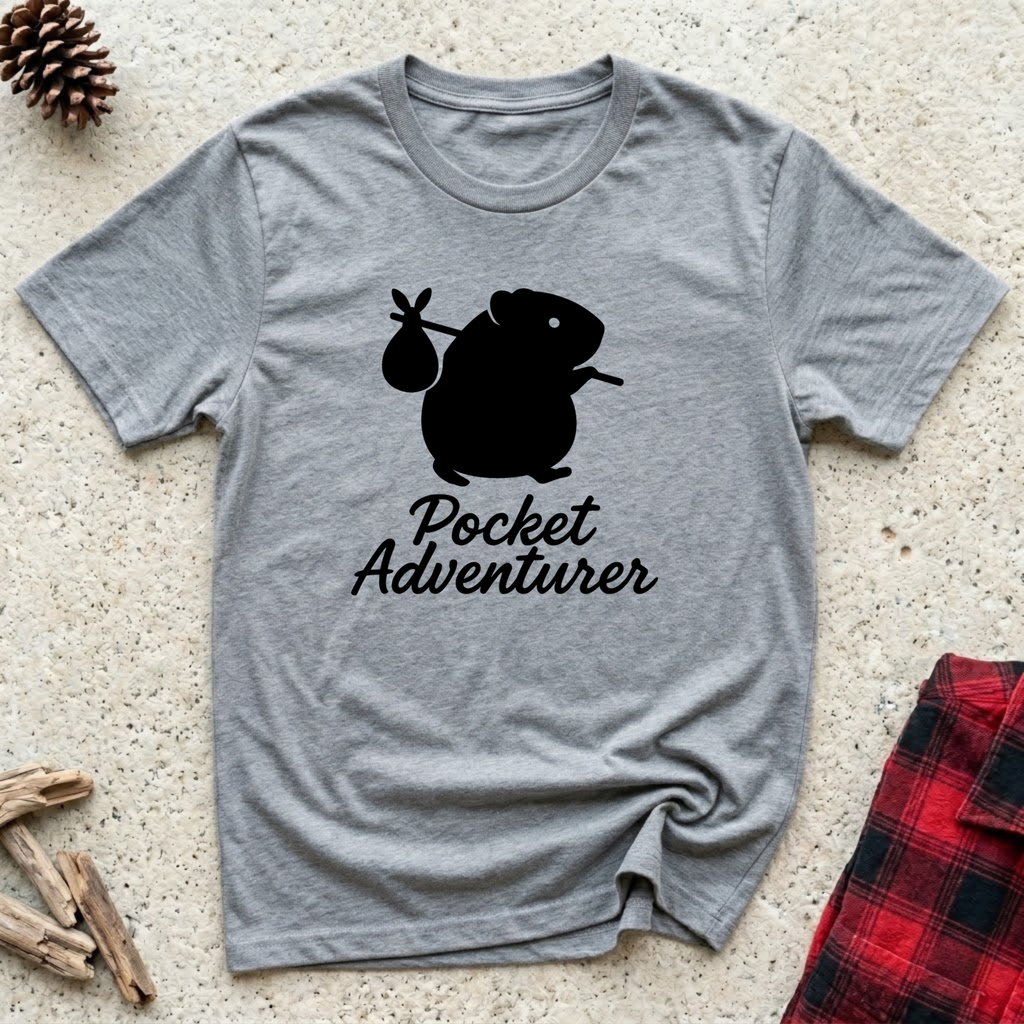 Pocket Adventurer T-Shirt | Funny Guinea Pig Lover Tee | Guinea Pig Owner Gift